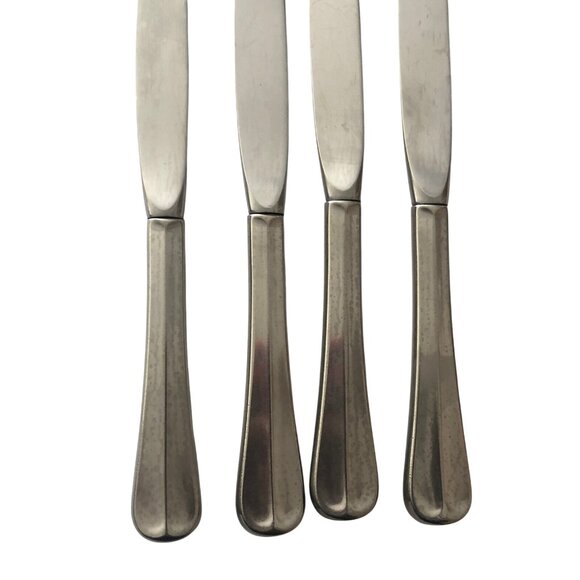 Silver Gorham Stainless Satin Colonial Tipt set of 4 knives flatware Silverware - Picture 1 of 6